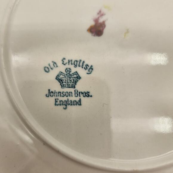 Johnson‎ Bros. England Eastbourne (Old English) Square Salad Plate c1949 Rare - Picture 7 of 8